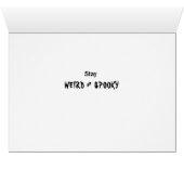 Bleibe Halloween-Karte (Innenansicht Horizontal (Unten))