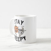Bleibe Halloween-Tasse - leckerer Kaffee-Cup Kaffeetasse (Vorderseite Links)