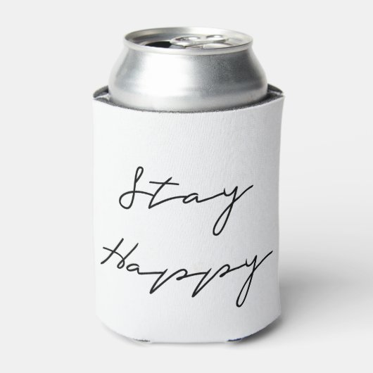 Bleibe Happy Can Cooler Dosenkühler (Kanne Vorderseite)