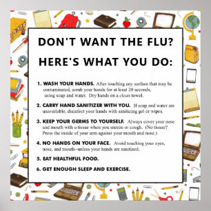 Bleibe Healthy Flu Season Poster