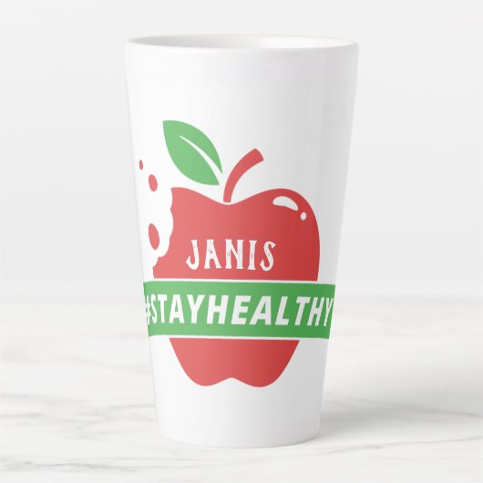 Bleibe Healthy Red Apple Milchtasse (Vorderseite)