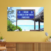 Bleibe hier für immer leinwanddruck (Insitu (Wohnzimmer))