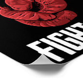 Bleibe Humble Fight Hard Boxing Gloves - Boxer Poster (Ecke)