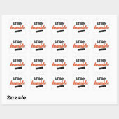 BLEIBE HUMBLE - Funny Stickers (Blatt)