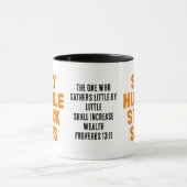 BLEIBE HUMBLE STACK SATS Custom Bitcoin Investor Tasse (Zentrum)