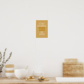 Bleibe Humble work Hard Be Kind - Motivierend Post Poster (Küche)