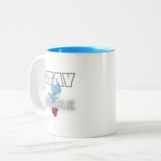 Bleibe Humble Zweifarbige Tasse (Vorderseite Links)