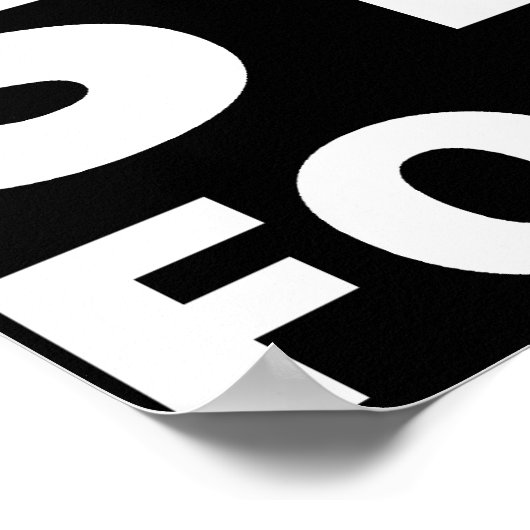 Bleibe Hunger! Bleibe dumm! Poster (Ecke)