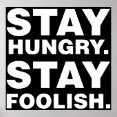 Bleibe Hunger! Bleibe dumm! Poster (Vorne)