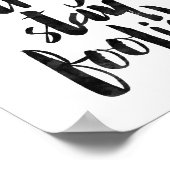 Bleibe Hunger Bleibe dumm Poster (Ecke)