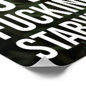 Bleibe Hunger gegen Hunger, Tiger, Erfolgsgstrunk Poster (Ecke)