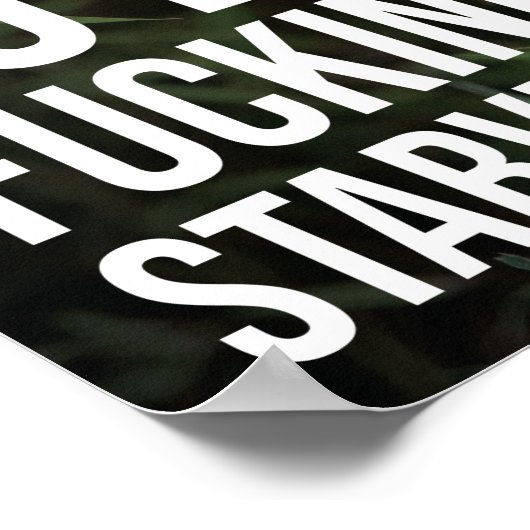 Bleibe Hunger gegen Hunger, Tiger, Erfolgsgstrunk Poster (Ecke)