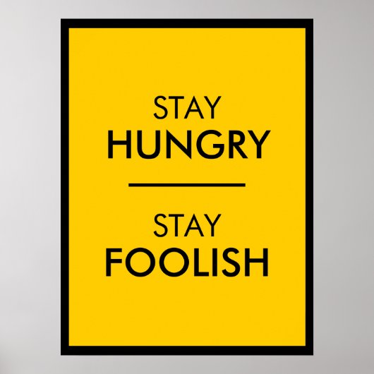 Bleibe Hunger Poster (Vorne)