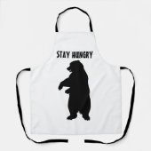 BLEIBE HUNGRY GRIZZLY BEAR Schürze CHRISTMAS GIFT (Vorderseite)