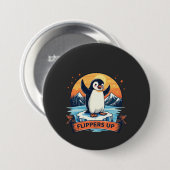 Bleibe ich bei Pinguinen gegen Trump Button (Vorne & Hinten)