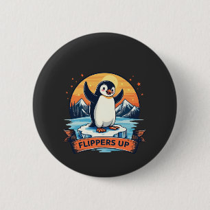 Bleibe ich bei Pinguinen gegen Trump Button