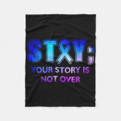 Bleibe, Ihre Geschichte ist nicht über die psychis Fleecedecke (Vorderseite)