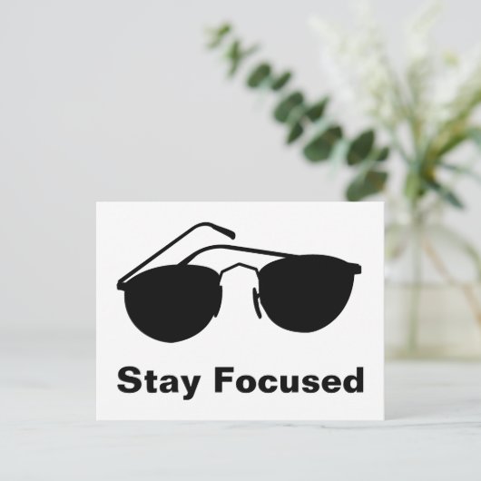 Bleibe im Jahr 2026 Postkarte (Stehend Vorderseite)