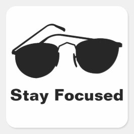 Bleibe im Jahr 2026 Quadratischer Aufkleber