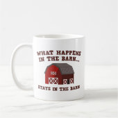 Bleibe im Stall Kaffeetasse (Links)