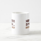 Bleibe im Stall Kaffeetasse (Mittel)