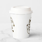 Bleibe immer Humble und gütige Herzen und Pfeile Pappbecher (Links)