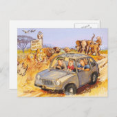 Bleibe in deinem Auto! Postkarte (Vorne/Hinten)