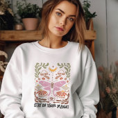 Bleibe in Deinem Zitat zum Blumenzauber T-Shirt