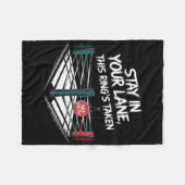 Bleibe in deiner Leitung Fleecedecke (Vorderseite (Horizontal))