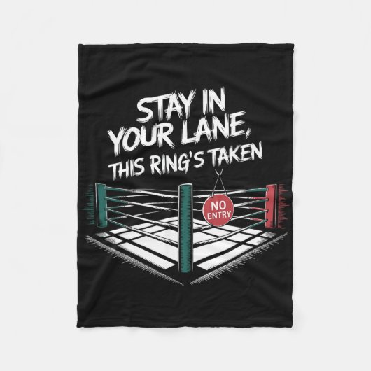 Bleibe in deiner Leitung Fleecedecke (Vorderseite)