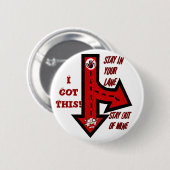 Bleibe in deiner Spur, nicht meins!_Button Button (Vorne & Hinten)