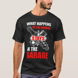 Bleibe in der Garage - Funny Vater Geschenk T-Shirt