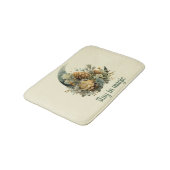 Bleibe in Magic Winter Moon Design Badematte (Schrägansicht)