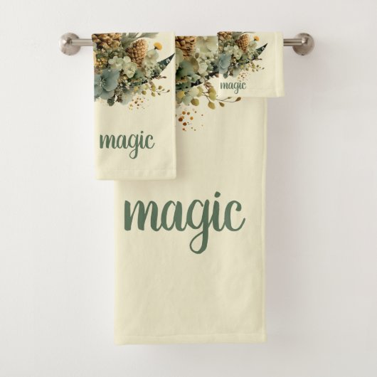 Bleibe in Magic Winter Moon Design Badhandtuch Set (Insitu)