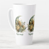 Bleibe in Magic Winter Moon Design Milchtasse (Linke Ecke)