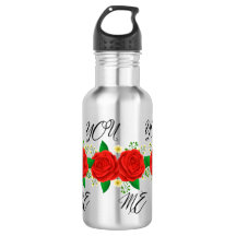 Bleibe in Stil mit Wasserflasche