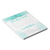 Bleibe in Touch Beauty Consultant BC- Kontaktkarte Notizblock (angewinkelt)