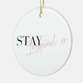 Bleibe Inspiriert Inspirationsquelle Keramik Ornament (Links)