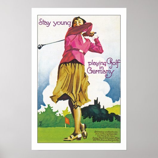 Bleibe Jung-Golfspielen in Deutschland Poster (Vorne)