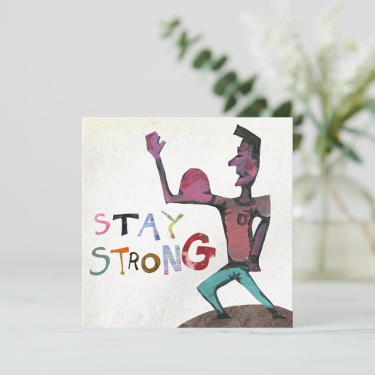 Bleibe-Karte (Stehend Vorderseite)