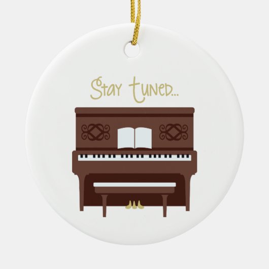 Bleibe Keramik Ornament (Vorne)