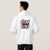 Bleibe Kind Hoodie (Schwarz voll)