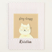 Bleibe klassisch lächelnder Cat individuell anpass Planer (Vorderseite)