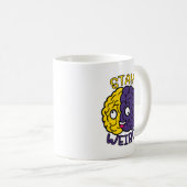 Bleibe komisch - Goofy Face Brain Kaffeetasse (VorderseiteRechts)