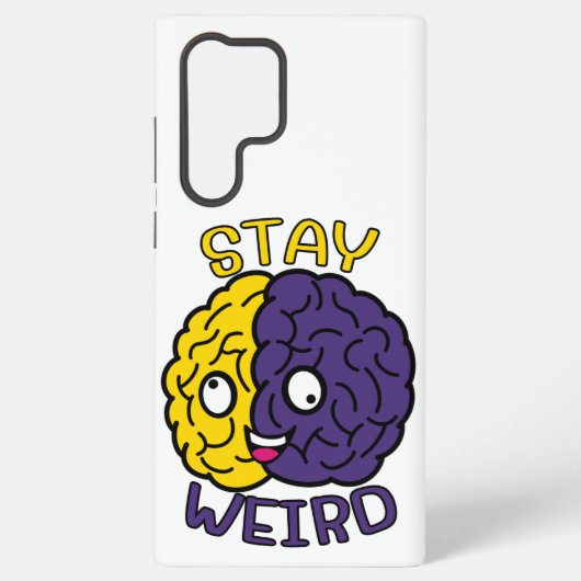 Bleibe komisch - Goofy Face Brain Samsung Galaxy Hülle (Rückseite)