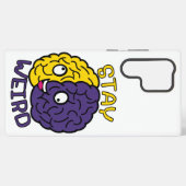 Bleibe komisch - Goofy Face Brain Samsung Galaxy Hülle (Rückseite (Horizontal))