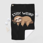 Bleibe komischer Faultier für Tierfreunde Golfhandtuch (Insitu)