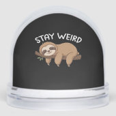 Bleibe komischer Faultier für Tierfreunde Schneekugeln (Vorderseite)