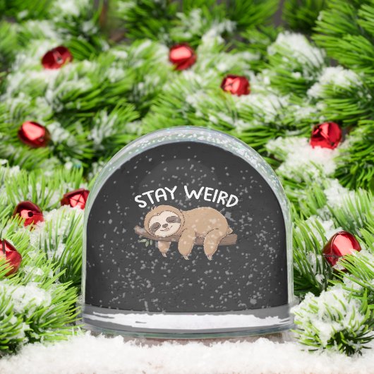 Bleibe komischer Faultier für Tierfreunde Schneekugeln (Weihnachten)