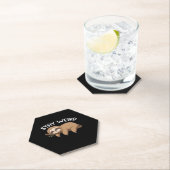 Bleibe komischer Faultier für Tierfreunde Untersetzer (Vor Ort)